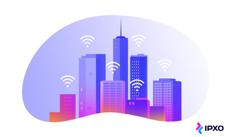A smart city that uses internet to enhance connectivity.