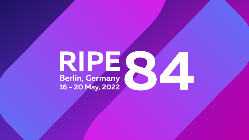 RIPE84 event banner