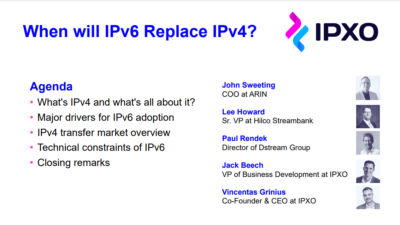When will IPv6 Replace IPv4? 