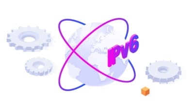 A globe representing the internet and letters IPv6 in front of it.