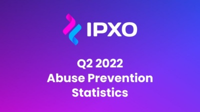 IPXO Q2 2022 abuse prevention statistics.