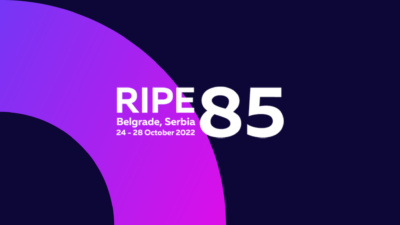 RIPE 85 event poster.