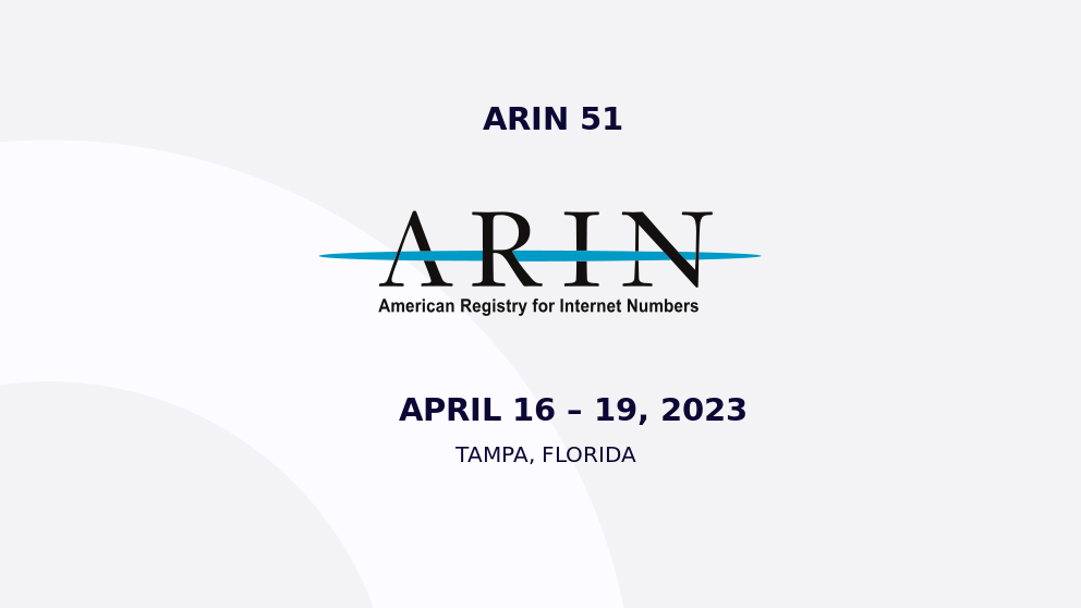 ARIN51 conference