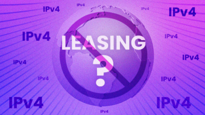 IPv4 address leasing is still not considered a universally accepted industry standard