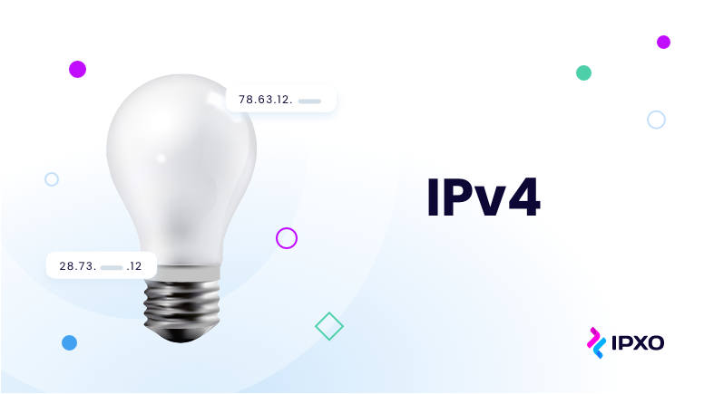 A traditional lamp bulb, representing IPv4 in terms of energy-efficiency.