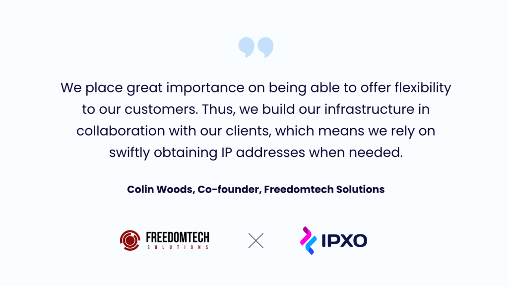 Colin Woods, Co-Founder at Freedomtech Solutions, shares about the importance of this partnership.