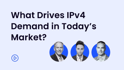 What drives IPv4 demand in todays market