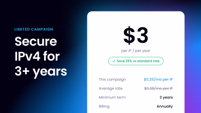 Secure IPv4 for the next three years