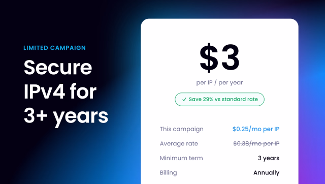 Secure IPv4 for the next three years